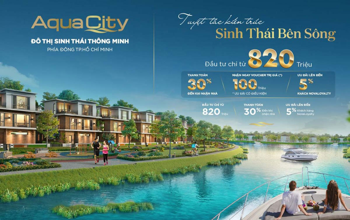 Aqua City Novaland Đồng Nai | Ck đến 36% - cam kết thuê 3 tỷ