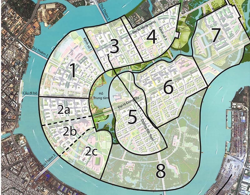 bản đồ quy hoạch thủ thiêm quận 2