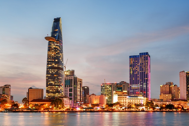 Thiết kết độc đáo của tòa nhà Bitexco trở thành địa điểm du lịch Sài Gòn đẹp