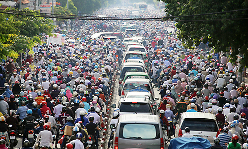 Hình ảnh thực trạng ủn tắc tại TP Hồ Chí Minh