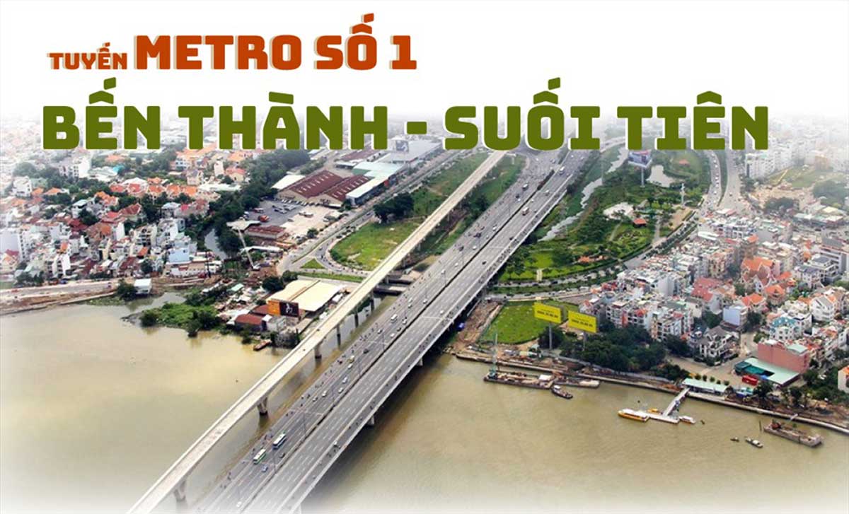 Hình ảnh của tuyến Metro số 1  Bến Thành - Suối Tiên
