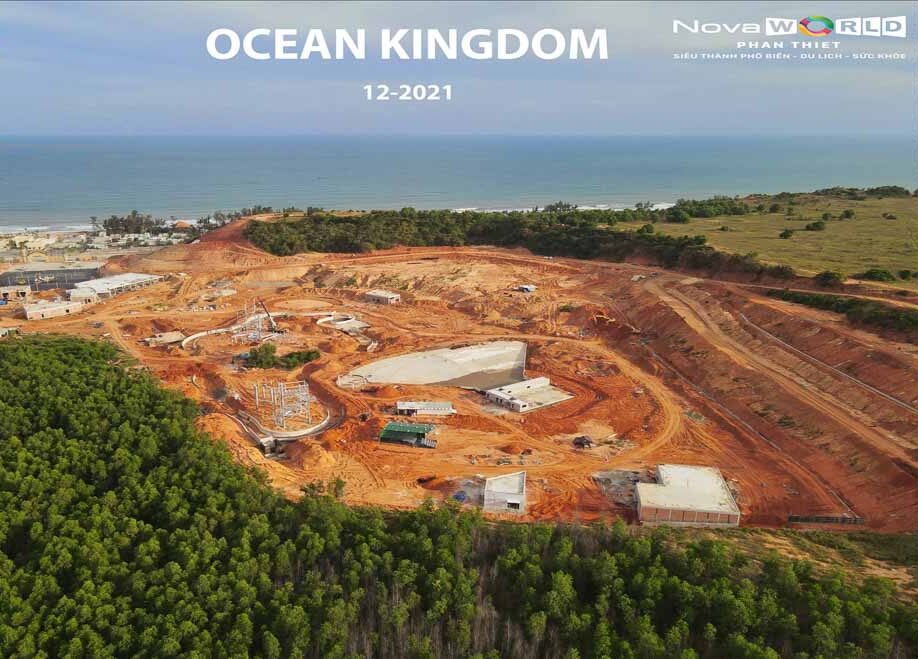 Tiến độ hoàn thiện Ocean Kingdom - Công viên nước 