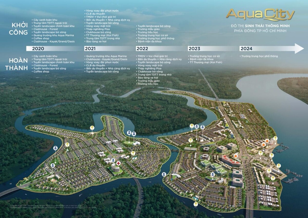 Tiến độ Aqua City theo kế hoạch đề ra của chủ đầu tư Novaland