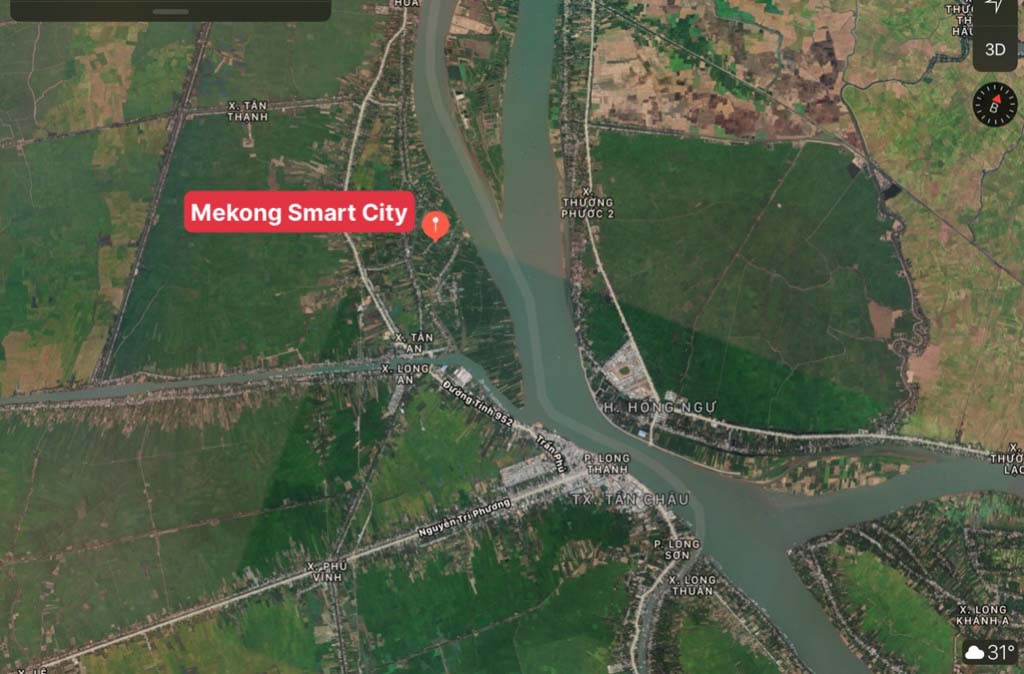 Vị trí đắt giá của dự án Mekong Smart City Đồng Tháp