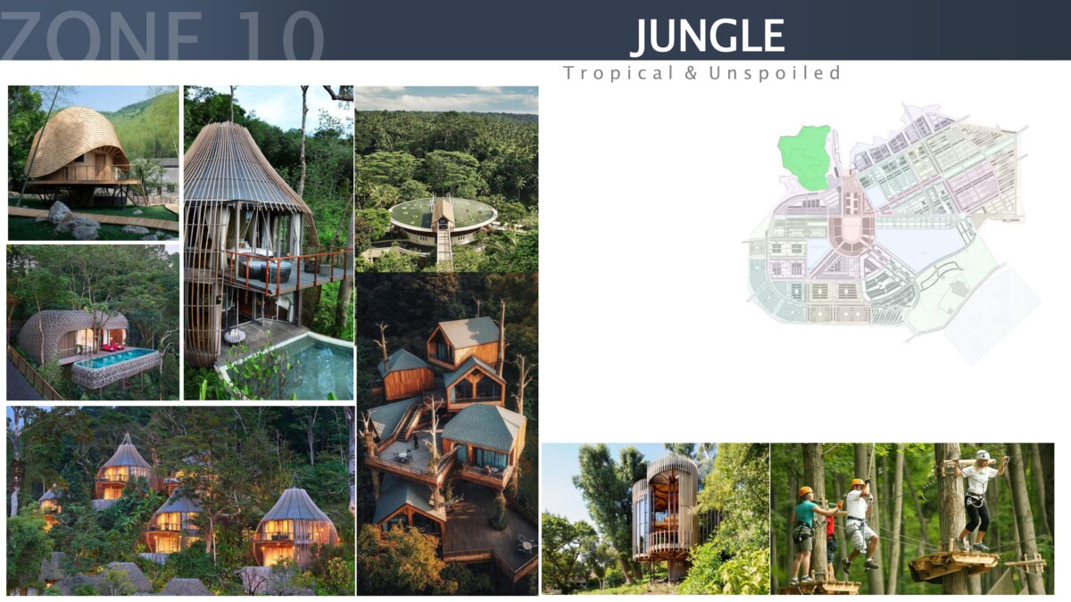 Phong cách thiết kế Jungle hòa cùng cảnh quan thiên nhiên sống xanh 