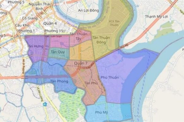 Bản đồ quy hoạch quận 7 cập nhật mới nhất