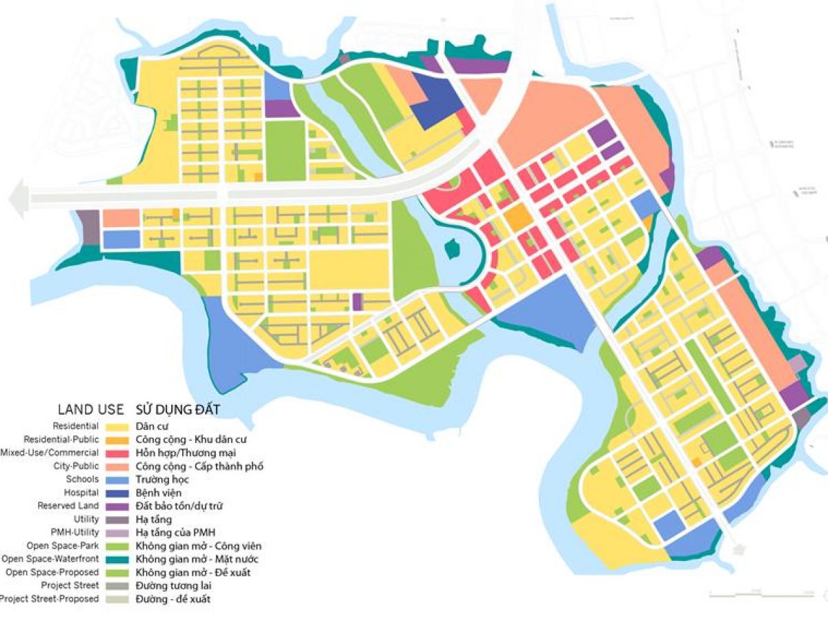 Bản đồ quy hoạch khu Nam Sài Gòn - NovaLand Việt Nam
